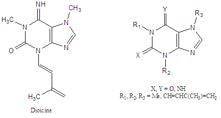 Dioicine analods two chemical diagrams