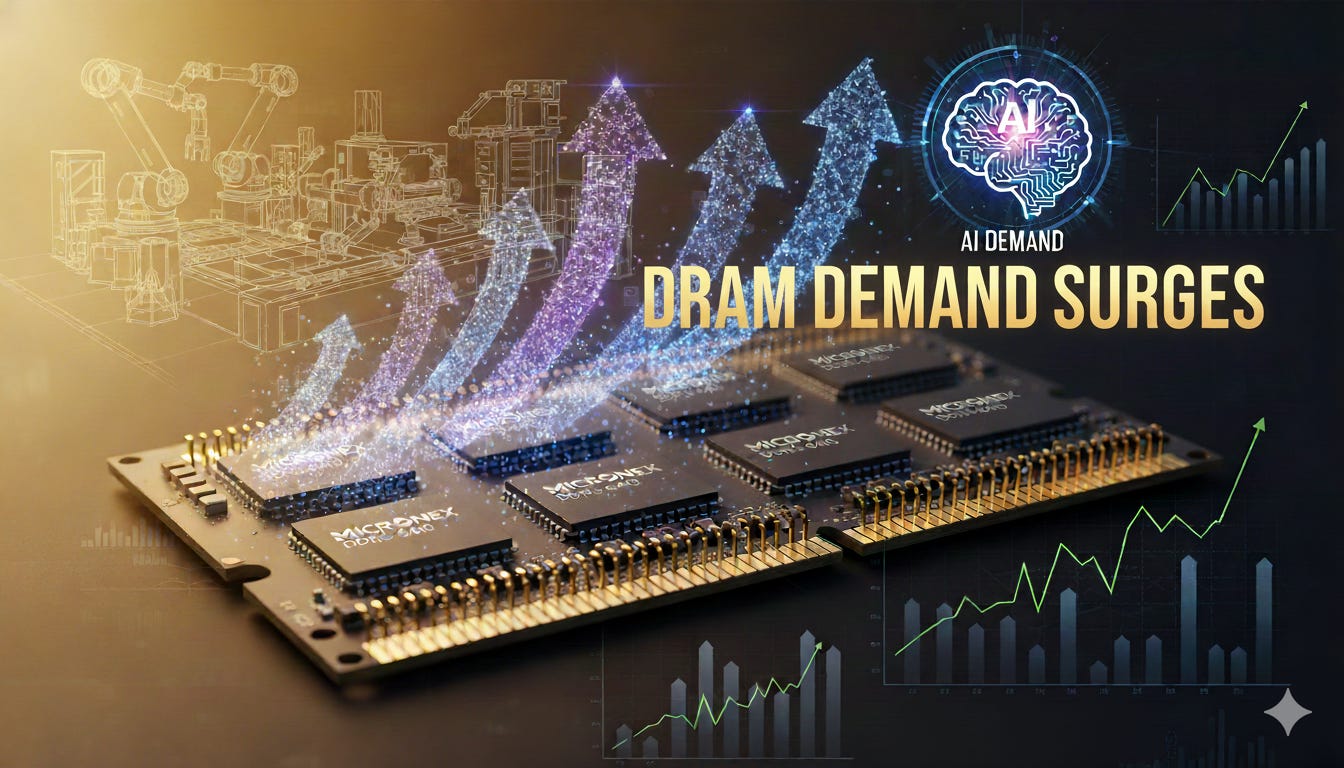 Demand for DRAM chips surge as supply becomes limited