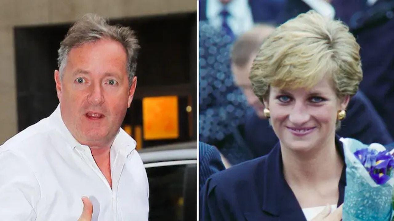 Photo of Piers Morgan and Princess Diana Photo of Piers Morgan and Princess Diana
