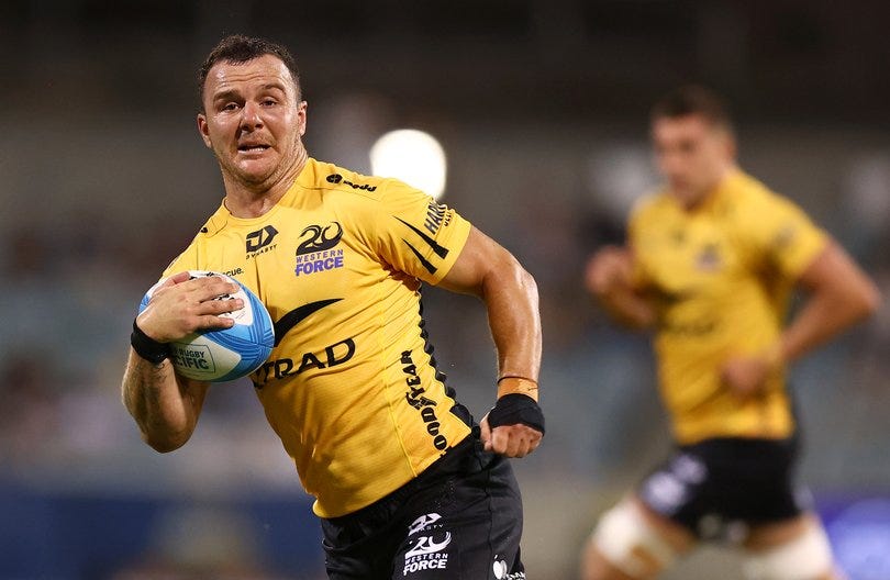 Super Rugby Pacific: Western Force recruit Zac Lomax learning on the fly as Dylan  Pietsch return nears | The West Australian