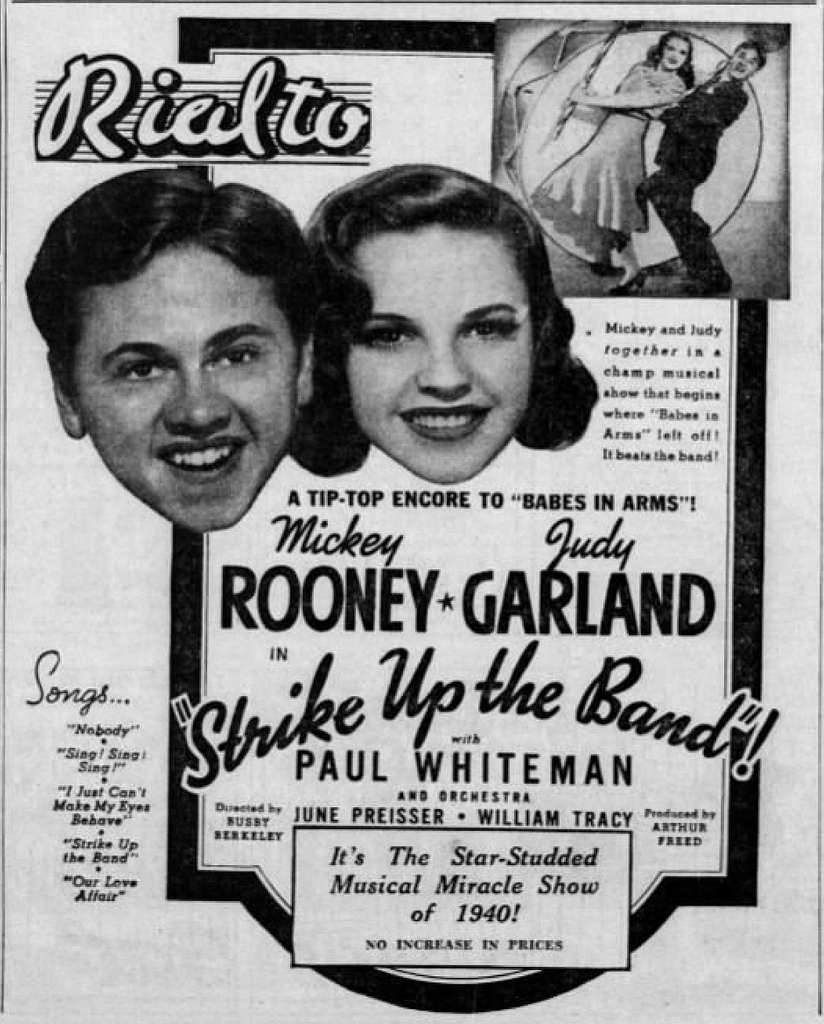 1940 - Rialto Theatre Ad 10 Oct MC - Allentown PA - PICRYL - Public Domain  Media Search Engine Public Domain Search