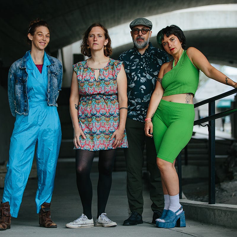 George (L-R: Aurora Nealand, Anna Webber, John Hollenbeck, Chiquita Magic)