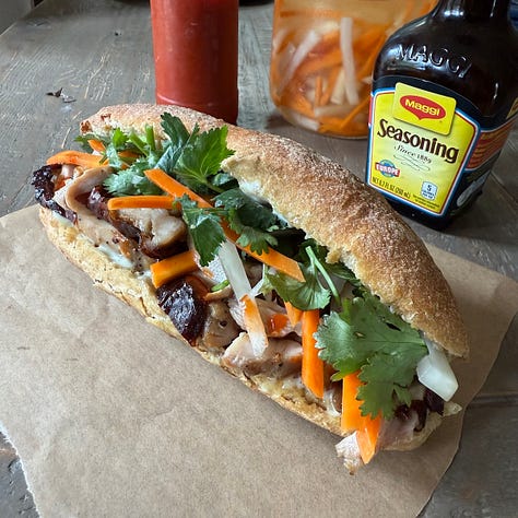 mayonnaise and banh mi