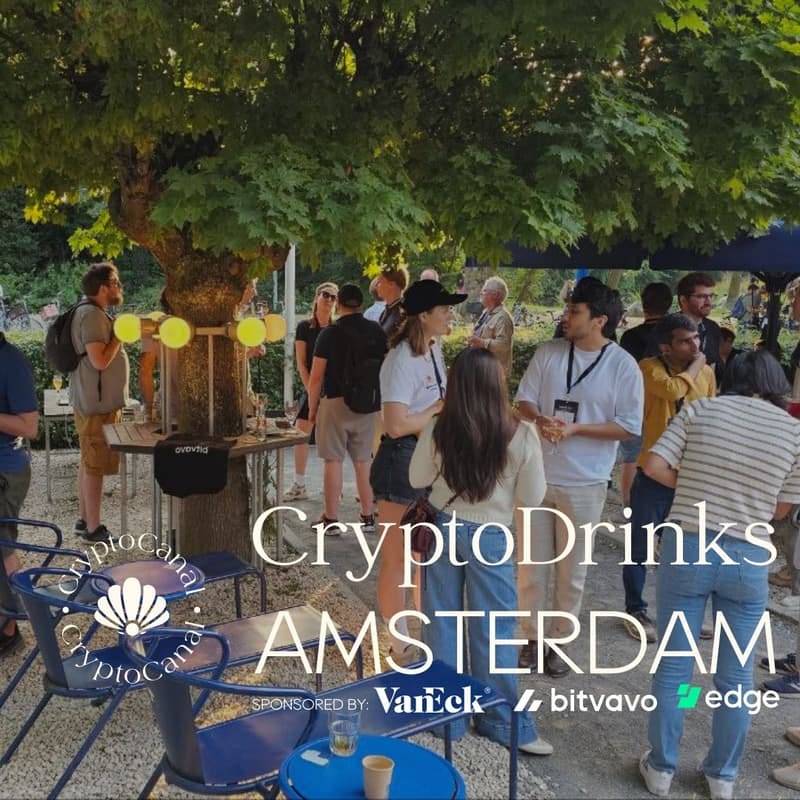 Cover Image for CryptoDrinks - Amsterdam - Summer Edition ☀️ Cover Image for CryptoDrinks - Amsterdam - Summer Edition ☀️