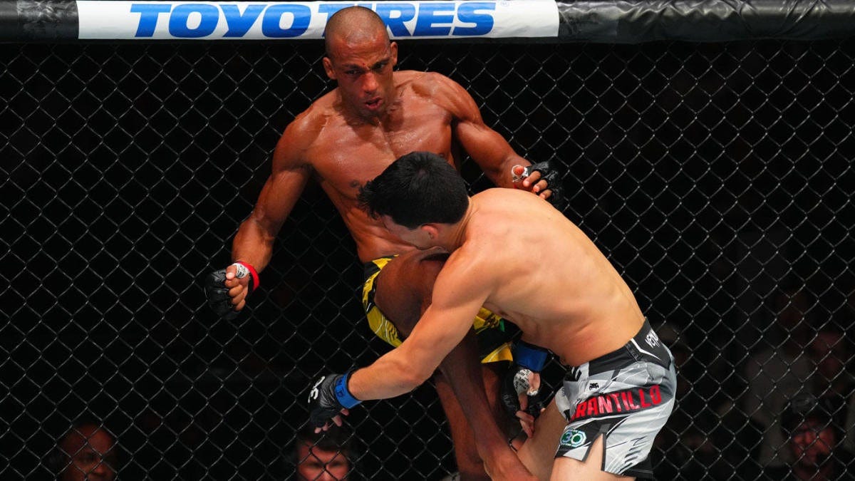 UFC Fight Night results, highlights: Edson Barboza brutally stops Billy  Quarantillo with thunderous knee - CBSSports.com