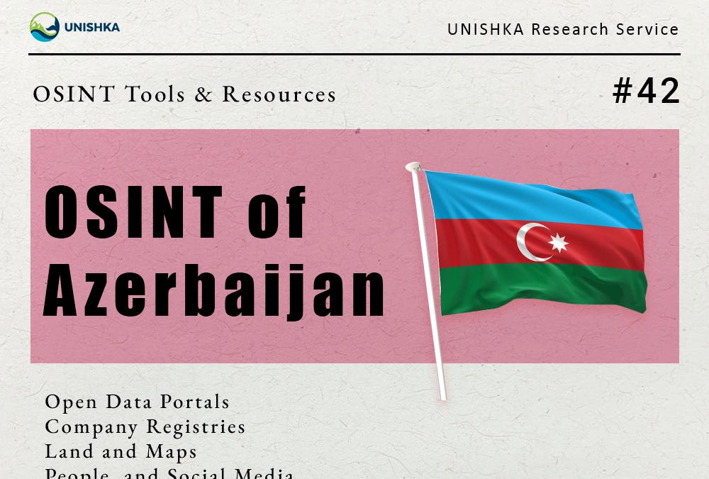 OSINT of Azerbaijan - by UNISHKA Research Service