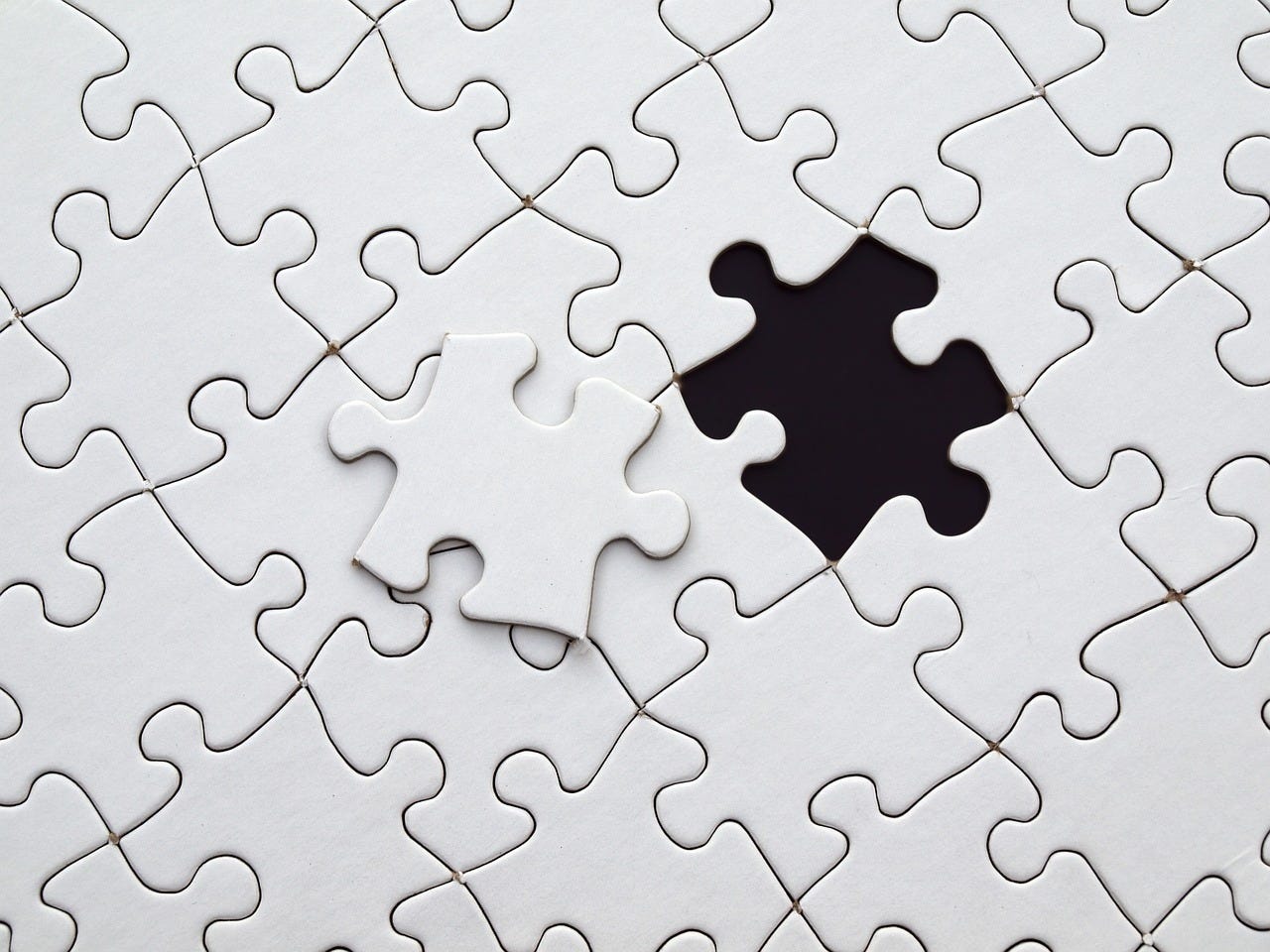 Puzzle pieces of domain names