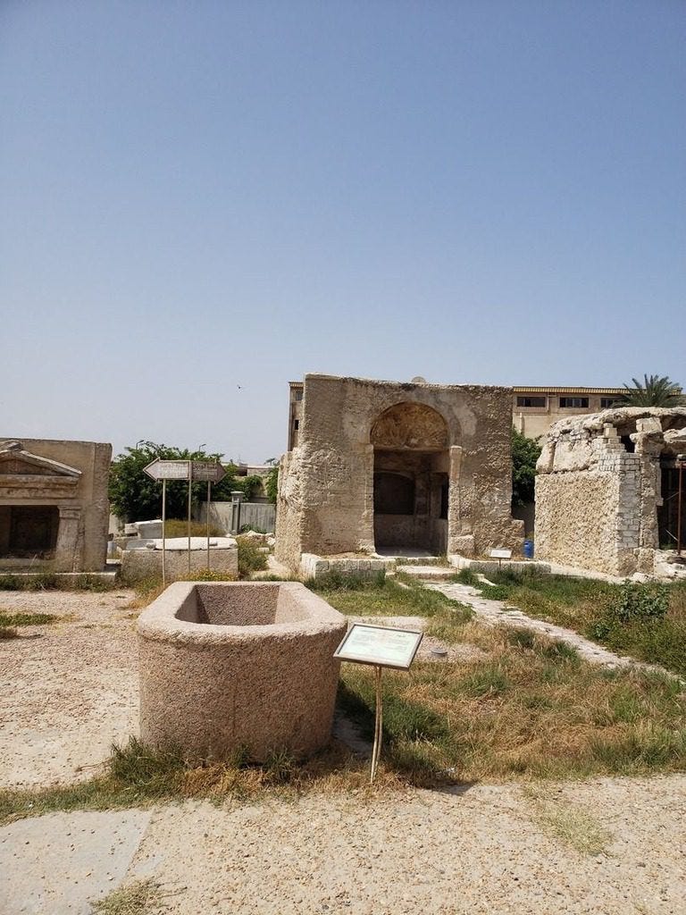 Entrance to the Catacombs in Alexandria