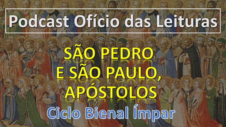 SÃO PEDRO E SÃO PAULO, APÓSTOLOS
