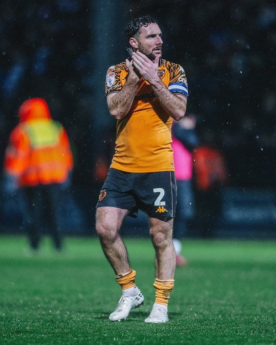 Lewie Coyle claps the fans