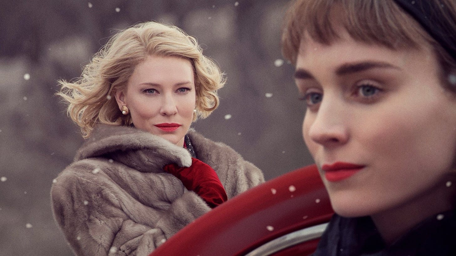 Cate Blanchett and Rooney Mara in Carol
