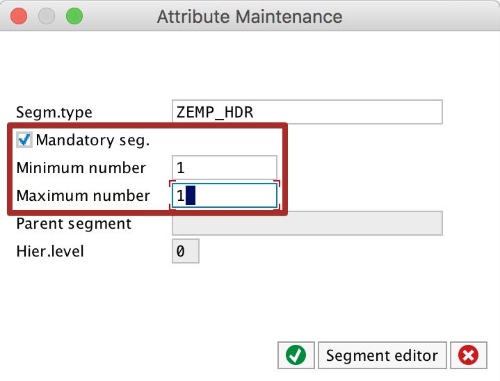 Configure iDoc segment maximum and minimum occurrences in we30 Configure iDoc segment maximum and minimum occurrences in we30