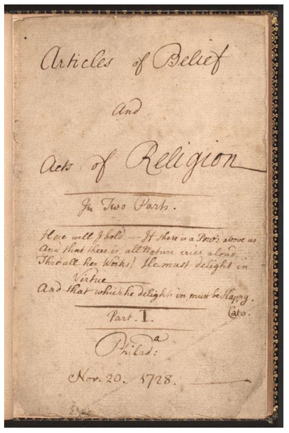 Re-Noted: Benjamin Franklin's Productivity Notes