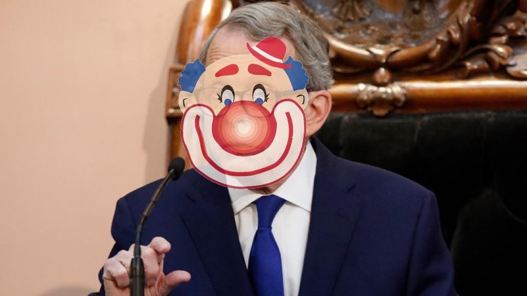 This is what Mike DeWine is looking like right now: prochoice