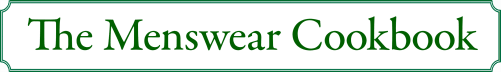 The Menswear Cookbook