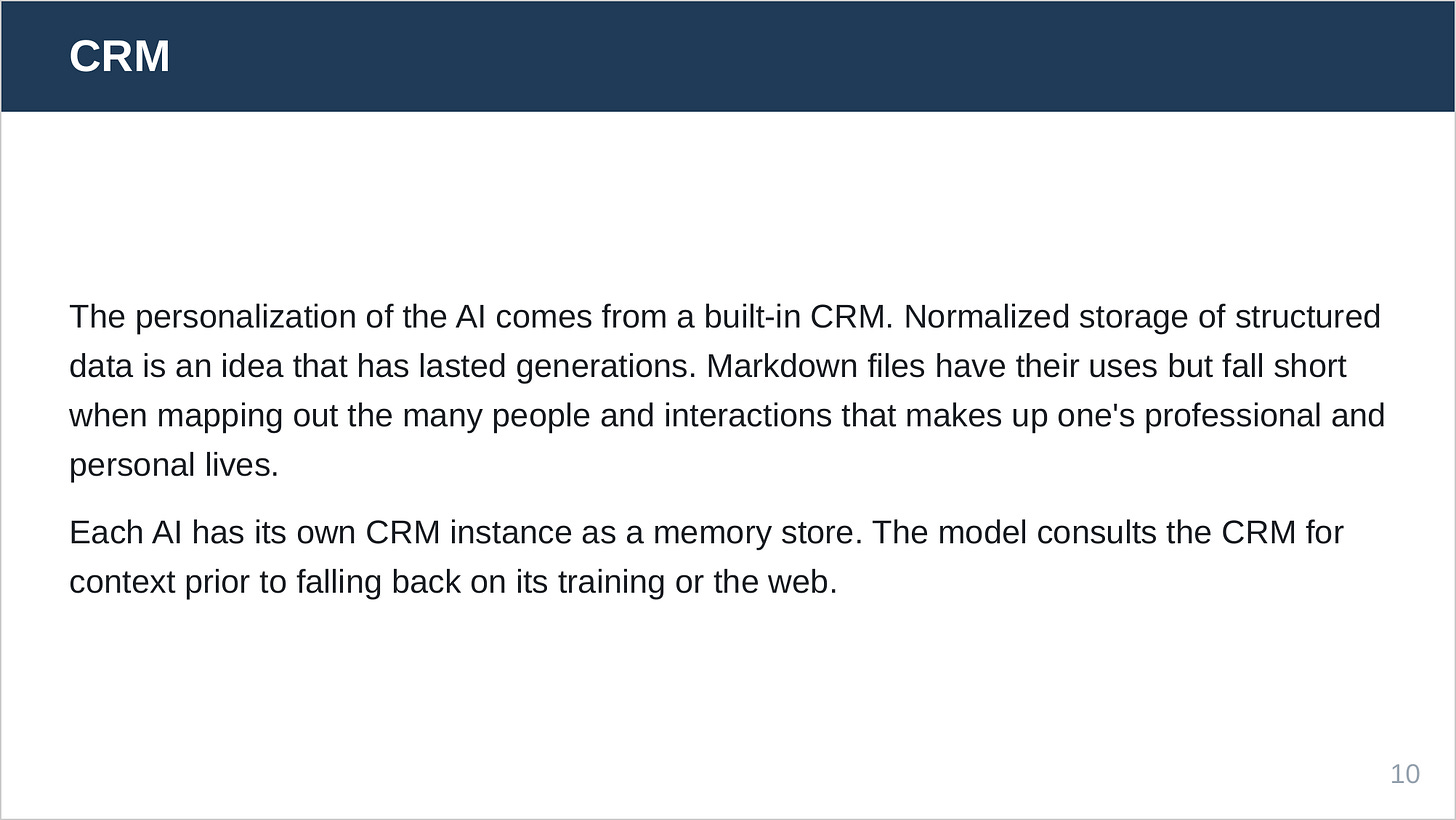 AI will have a built-in CRM.