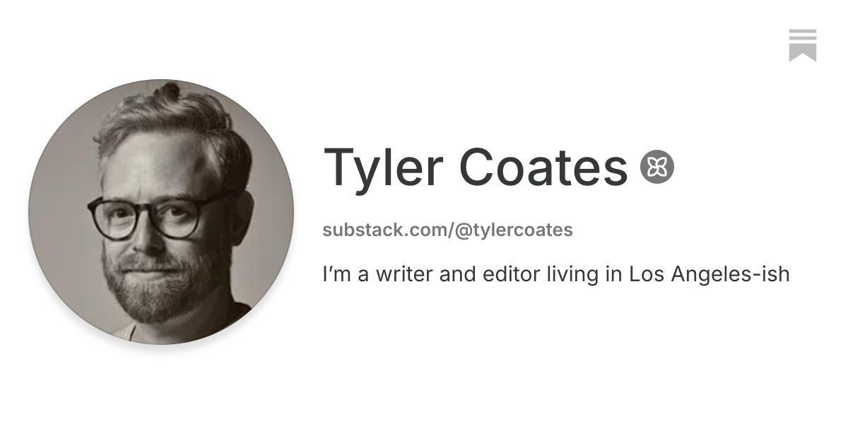 Tyler Coates | Substack