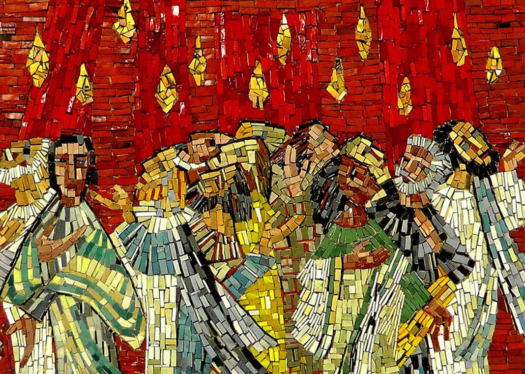 Pentecost mosaic - image by Holger Schué from Pixabay