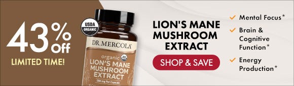 Get 43% Off on Lion's Mane Mushroom Extract