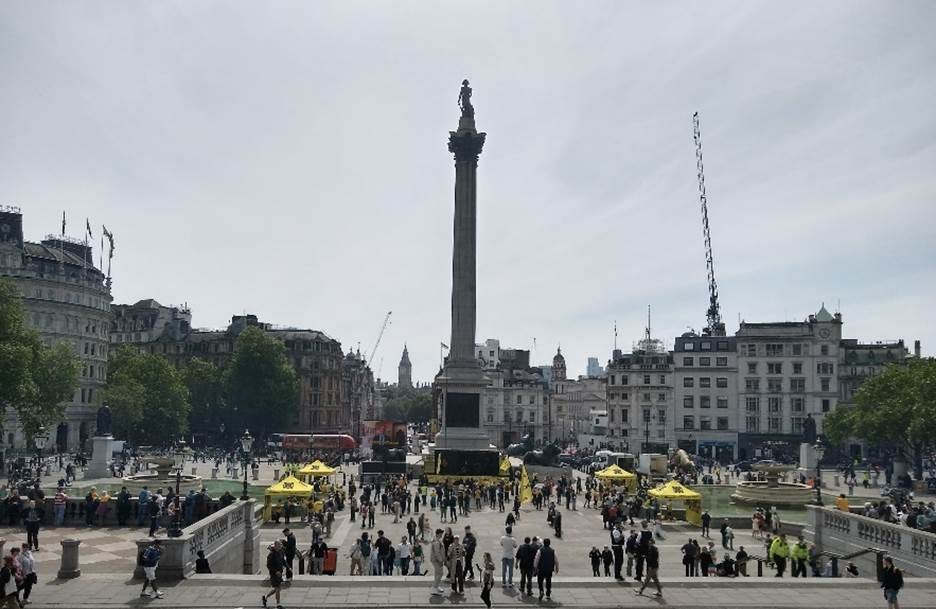 A group of people in Trafalgar Square
AI-generated content may be incorrect. A group of people in Trafalgar Square
AI-generated content may be incorrect.