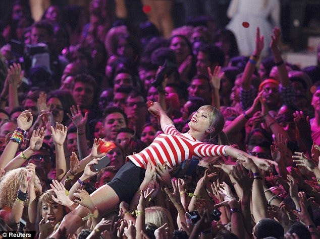 Taylor Swift during her RED tour