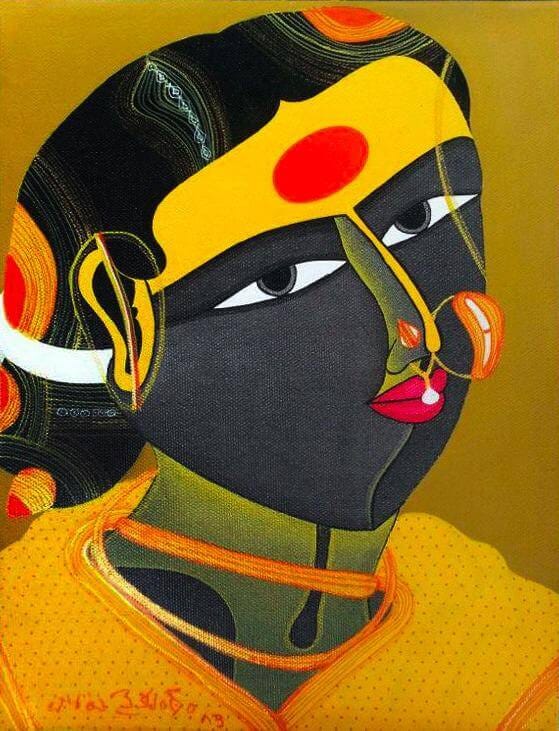 Telangana Women by Thota Vaikuntam | Available at Artequest Art Gallery