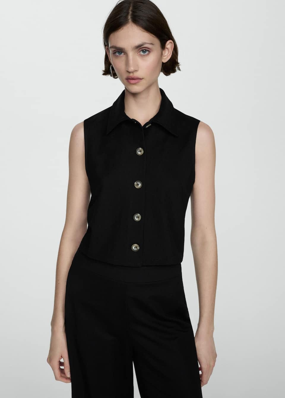 Shirt collar waistcoat - Medium plane