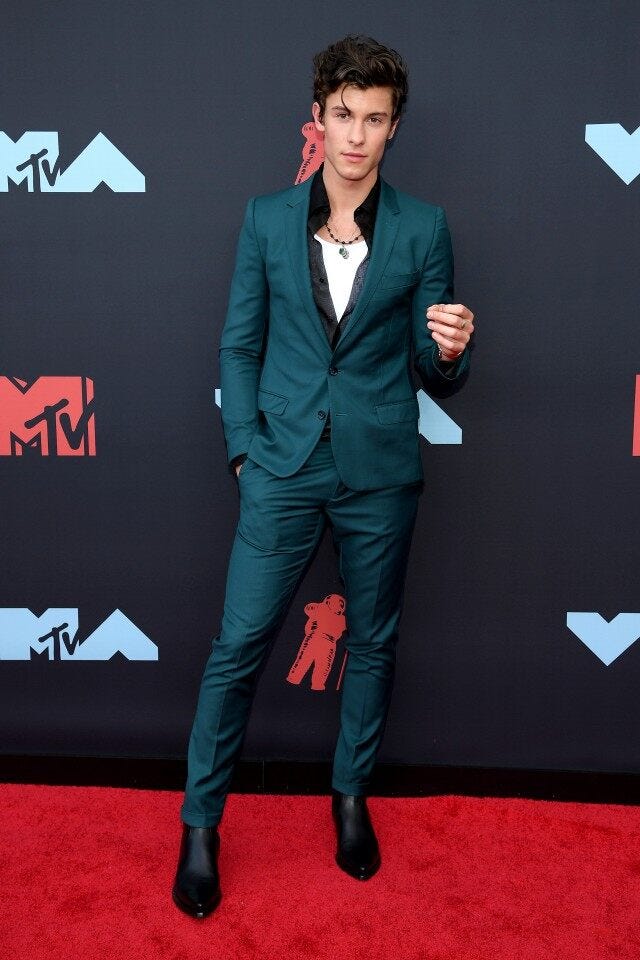 Image result for shawn mendes vma red carpet 2019