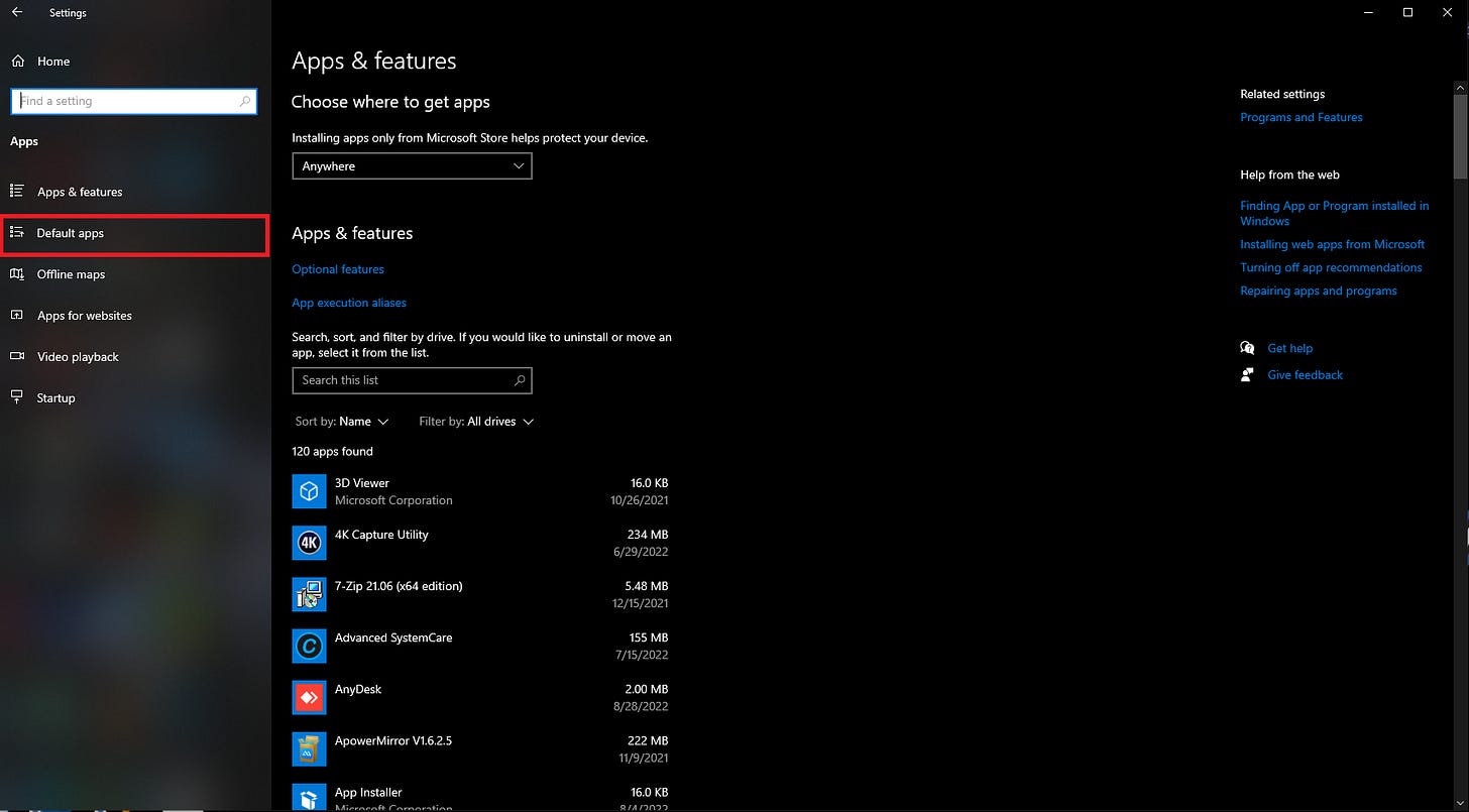 Quick Tip: Removing Apps and Programs in Windows 10