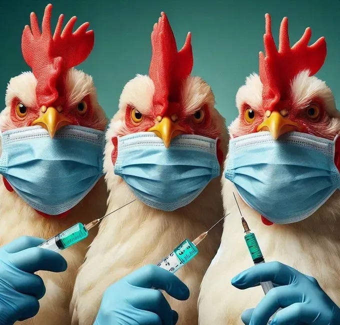 The PCR test and bird flu scam aimed at taking over an economic sector by globalist thieves and “vaccine” murderers. 