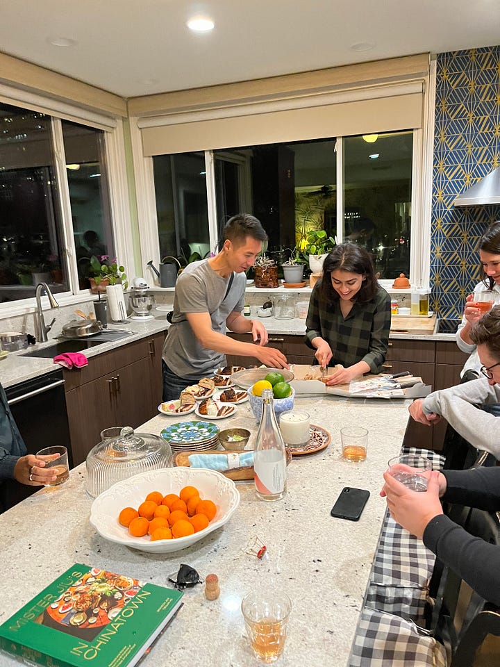 Baking show contestants eating around Chicago.