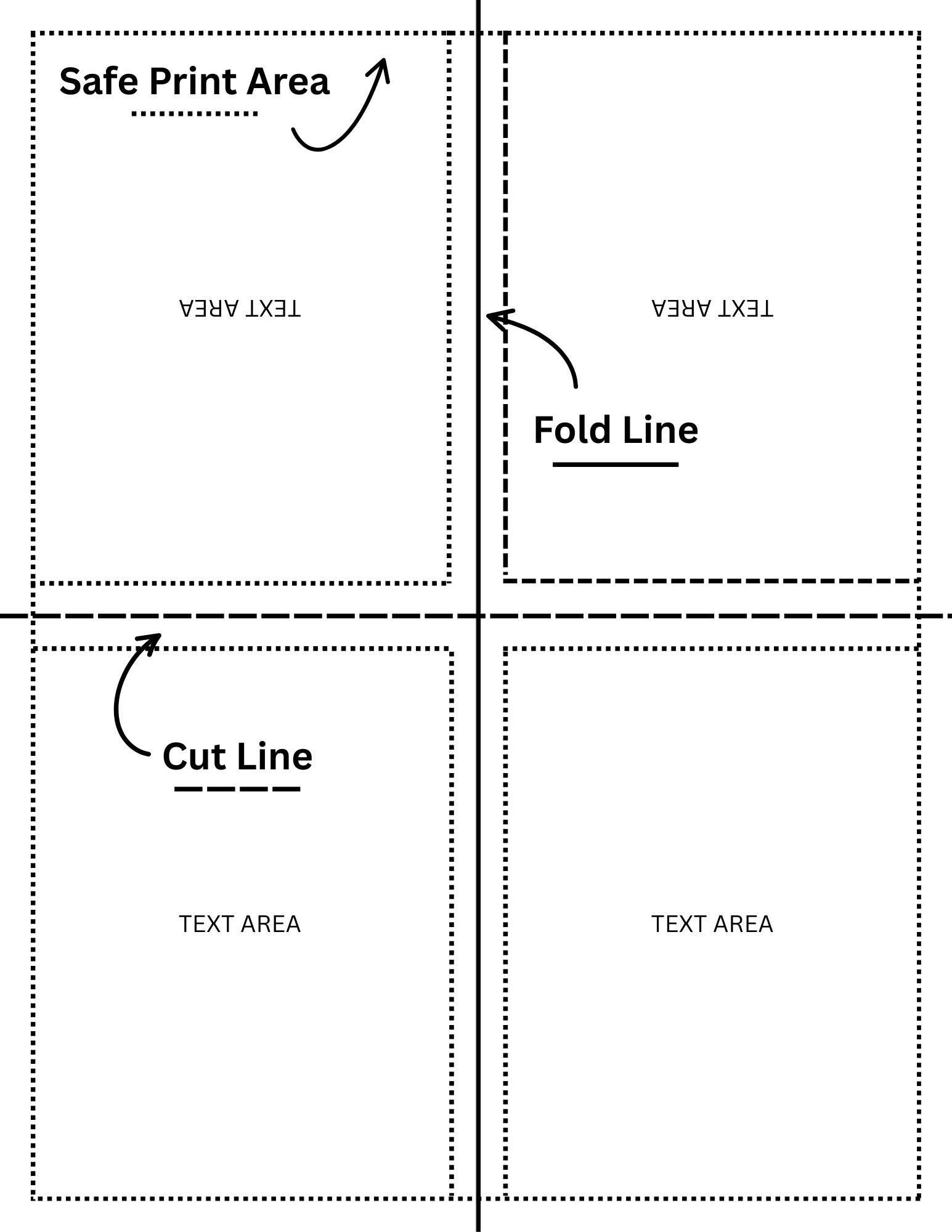 Quarter Size Zine Template and Tutorial - by Brigitte