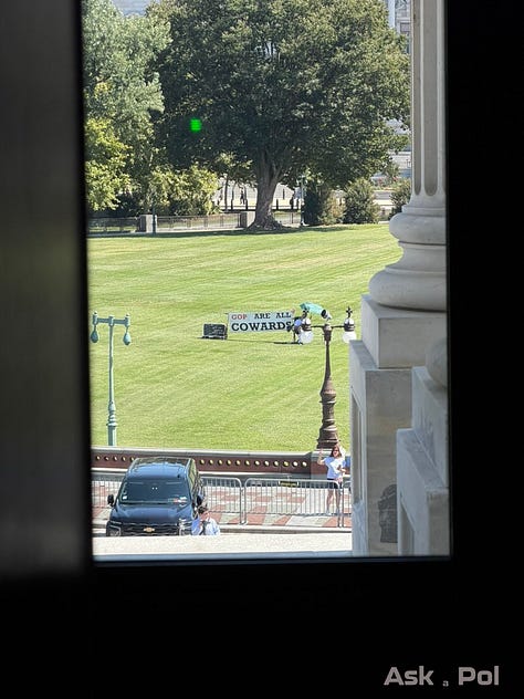 The US Capitol was lively — with parties, protestors and foreign presidents — the last day the House was in session through the November elections.