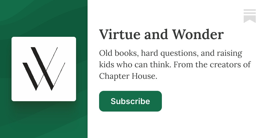 Virtue and Wonder | Josh Centers | Substack