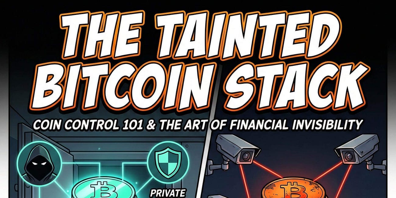 The Tainted Bitcoin Stack: Coin Control 101 and the Art of Financial Invisibility.