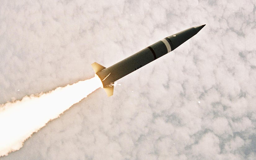 The surface-launched version of the LORA ballistic missile The surface-launched version of the LORA ballistic missile