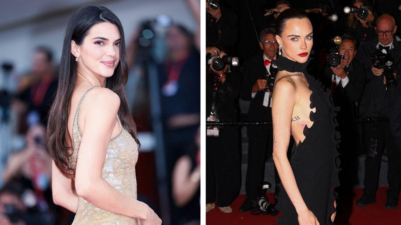 Image of Kendall Jenner denied the rumors that her and Cara Delevingne ever dated. 
