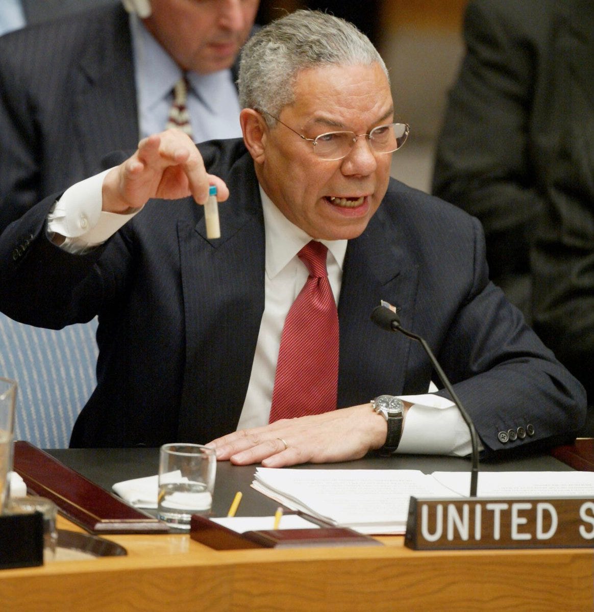 Fifty Shades of Whey on X: "Colin Powell stood by dubious conclusions that  don't add up just to send our soldiers to die in a desert. There were no  WMDs. RIP https://t.co/riNcf1dr50" /