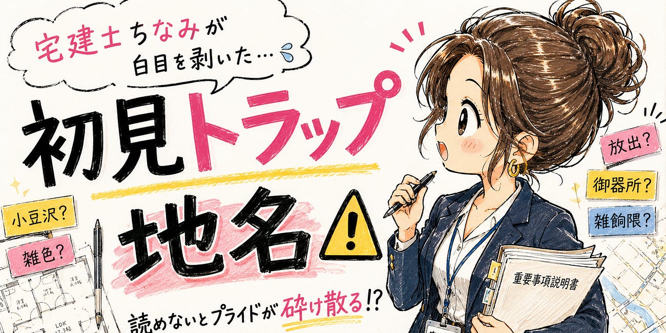 「地名」初見トラップ