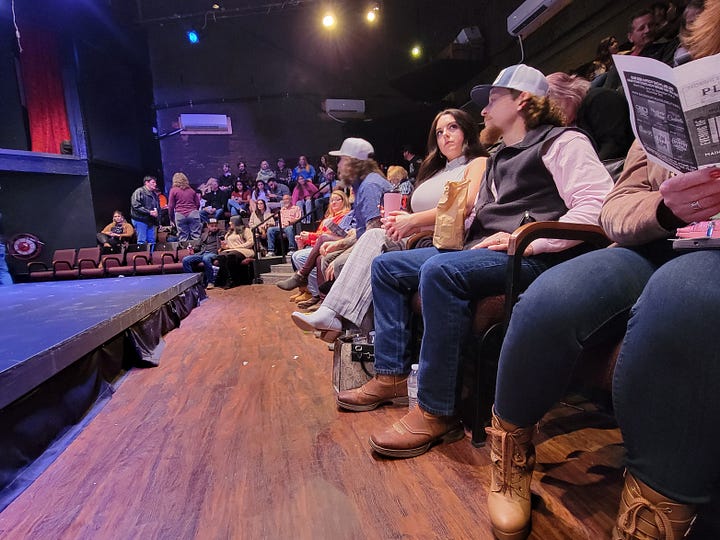 The crowd pre-show as everyone finds their seats