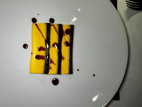 CFW Scenes: Nile views from Fairmont Nile City, Pharaoh Ramses II at Grand Egyptian Museum, Zooba maze spread, Koshari, Karime Lopez Purple Corn Todtada, Pyramids of Giza, Crème Caramel & Orzo Pasta & Two men driving through Nile City