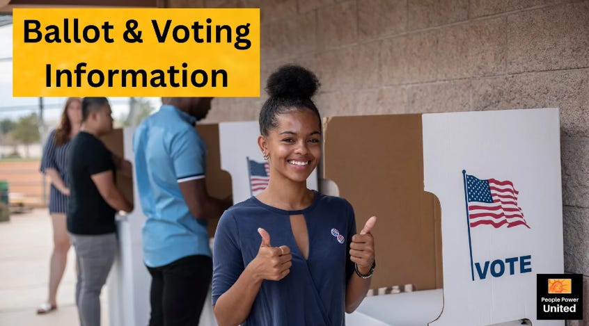 Ballot & Voting Information Ballot & Voting Information