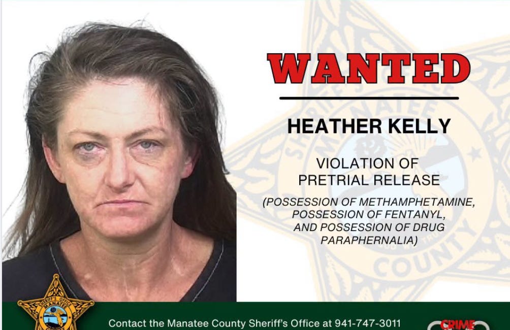 Manatee County Sheriff’s Office Seeks Heather Kelly for Pretrial Release Violation