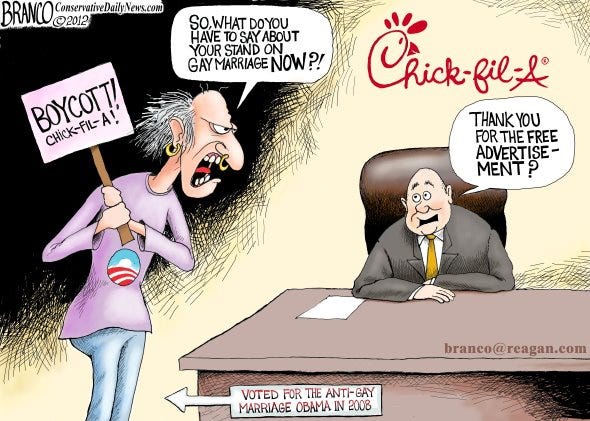 CFA Branco Cartoon