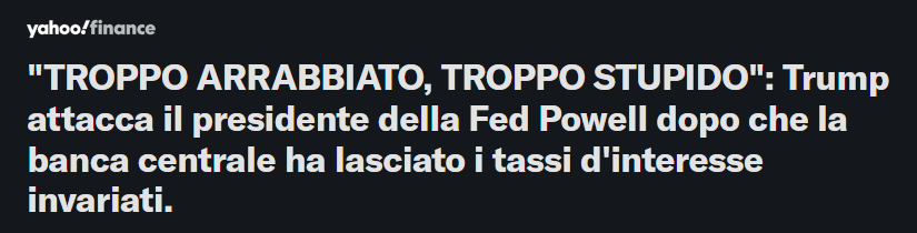 Il Mercato Sa Già Cosa Farà la Fed Stasera. Non Sa Ancora Cosa Farà Senza Powell.