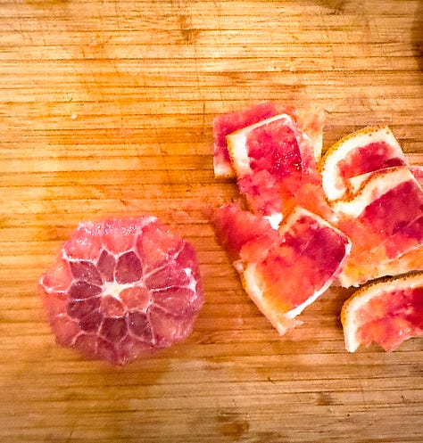 Slicing an orange | OurItalianTable.com