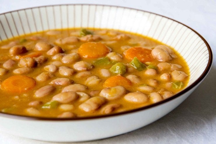 10 - Alubias pintas con verduras