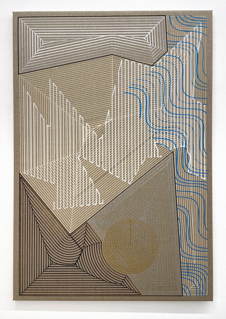 I used a CNC machine as a brush to produced theses images that tap into the imaginaries of flooding.