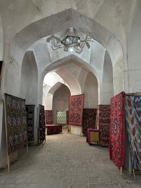 The Shahriston Hammam, a madrasa that is now a shop, and the ancient Samanid Mausoleum