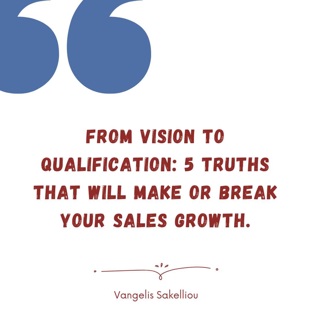 5 Raw Truths About Building Sales From the Ground Up (Sneak Peek From my Soon to Publish Book)